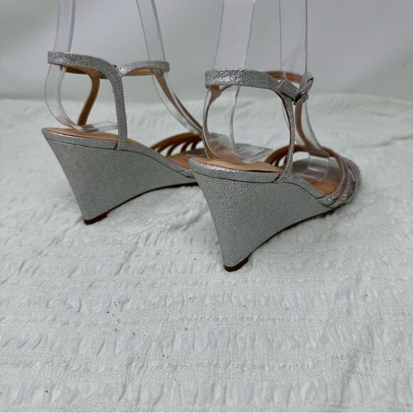 Badgley Mischka Sparkly Wedges- Size 6.5. - Picture 6 of 16